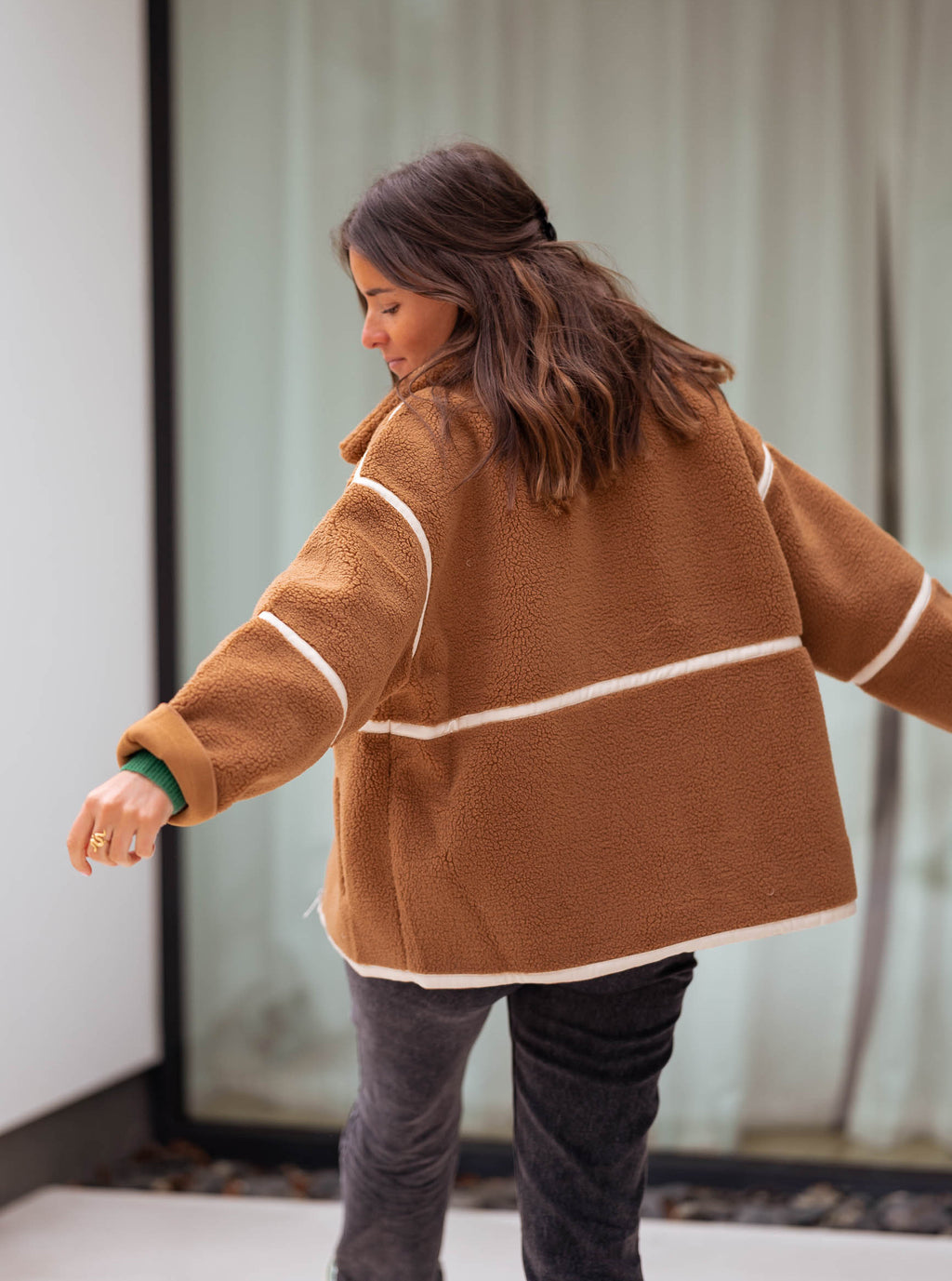 Manteau Nita mouton - brun
