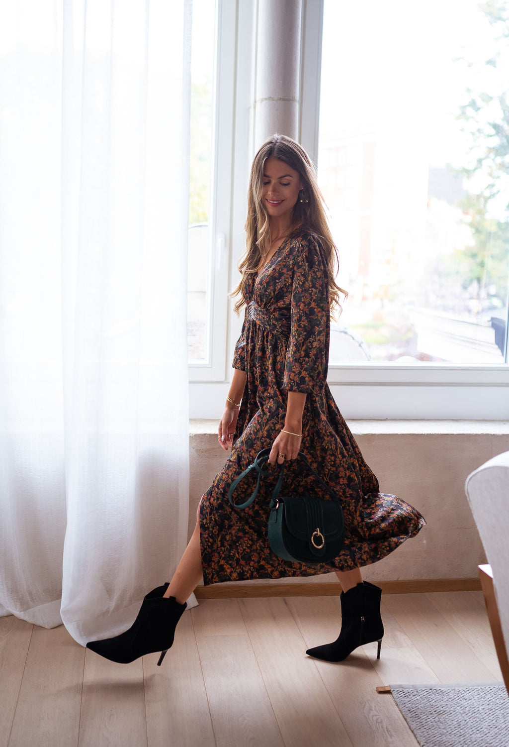 Dress Norah - with flowers