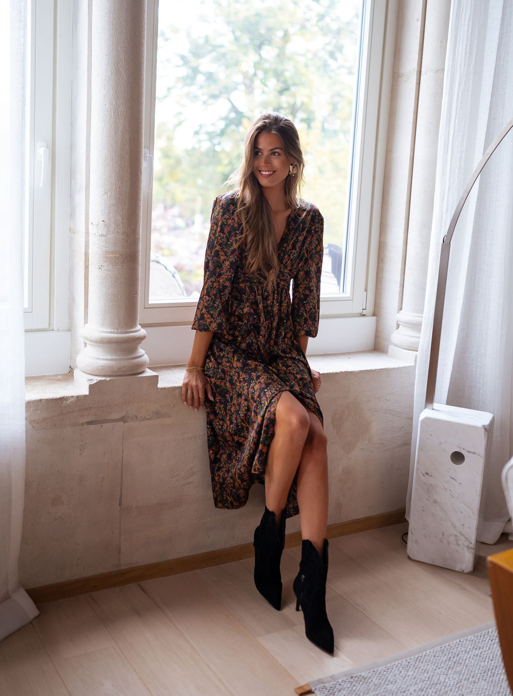 Dress Norah - with flowers