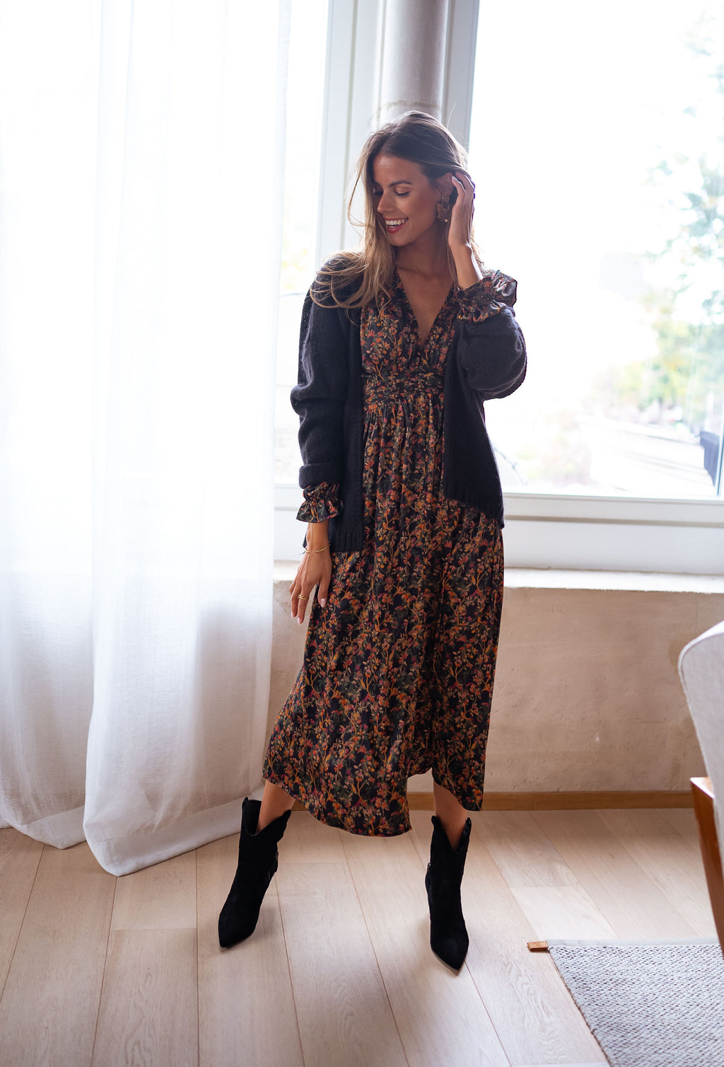 Dress Norah - with flowers