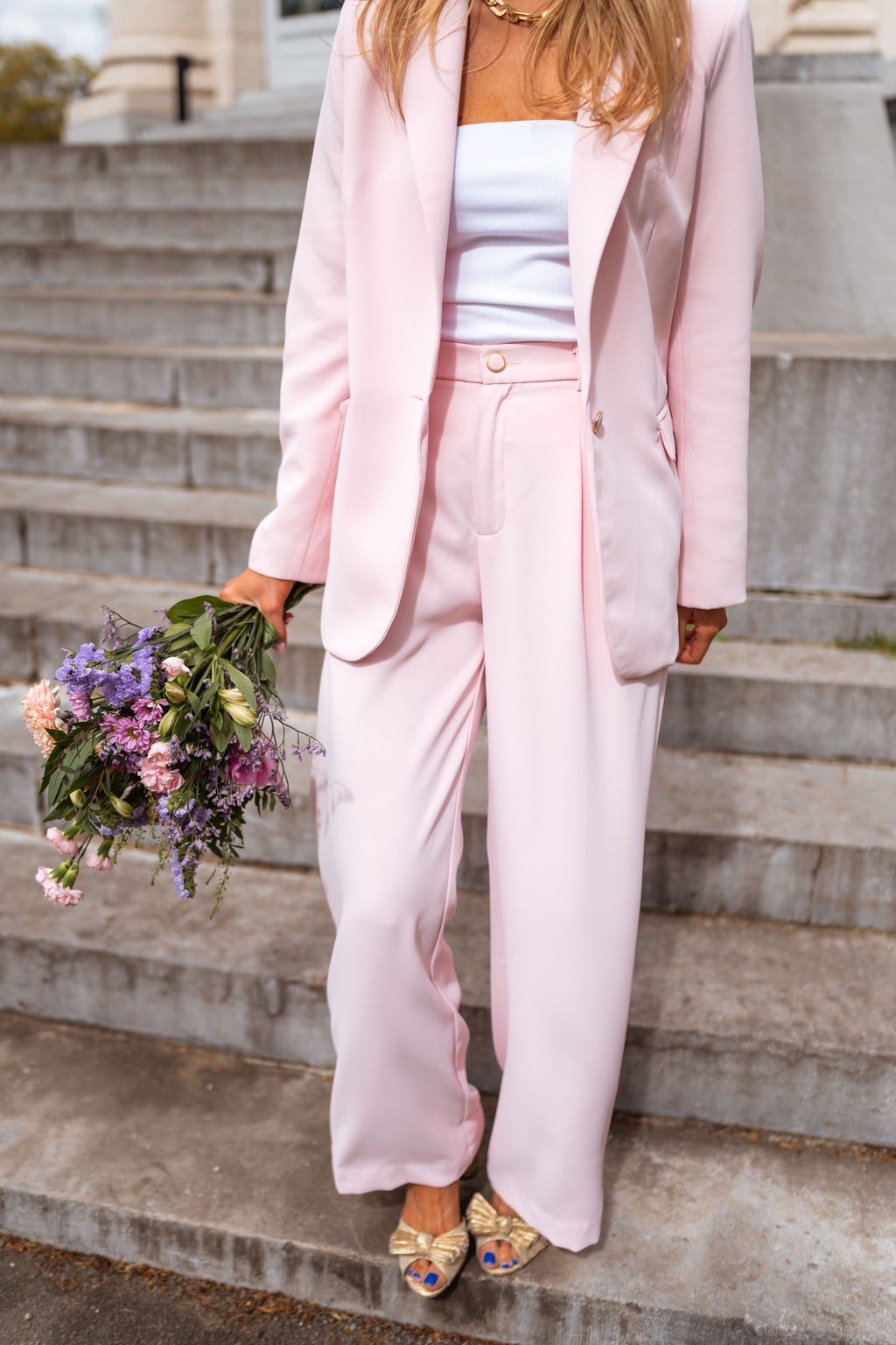 Harmonie pants - powder pink