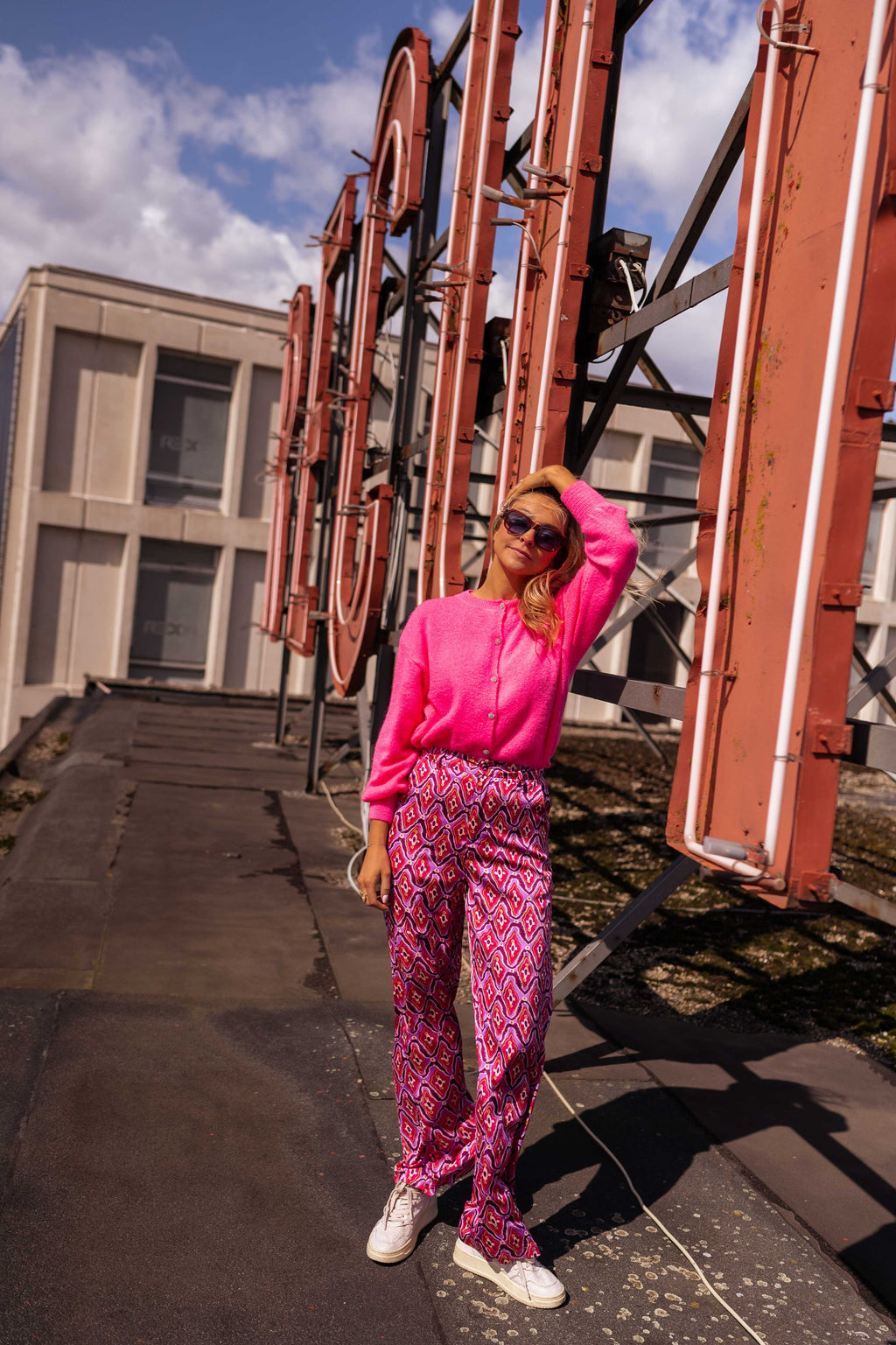 Pants Lupa - Pink patterned