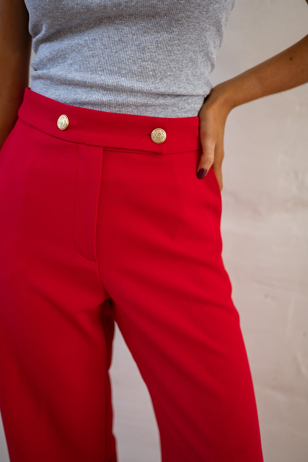 Pantalon Maona - rouge
