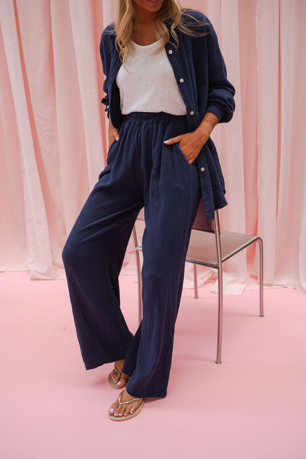 Pantalon Milly - bleu nuit