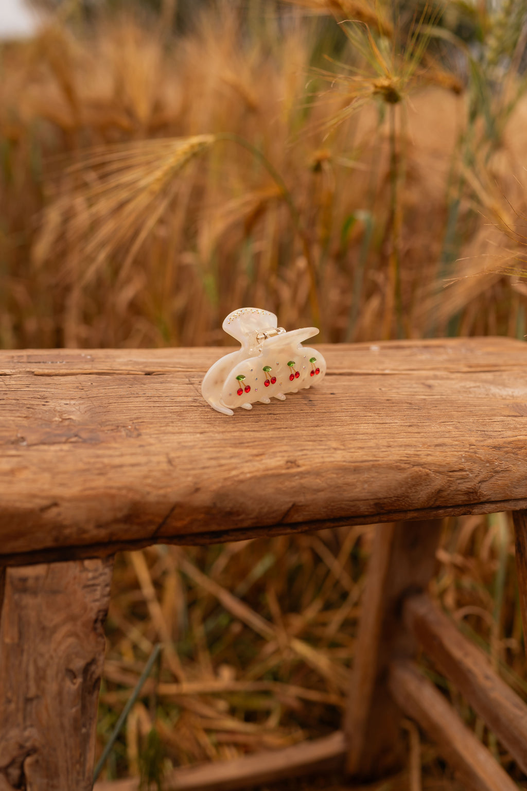 Cherry hair clip - Red