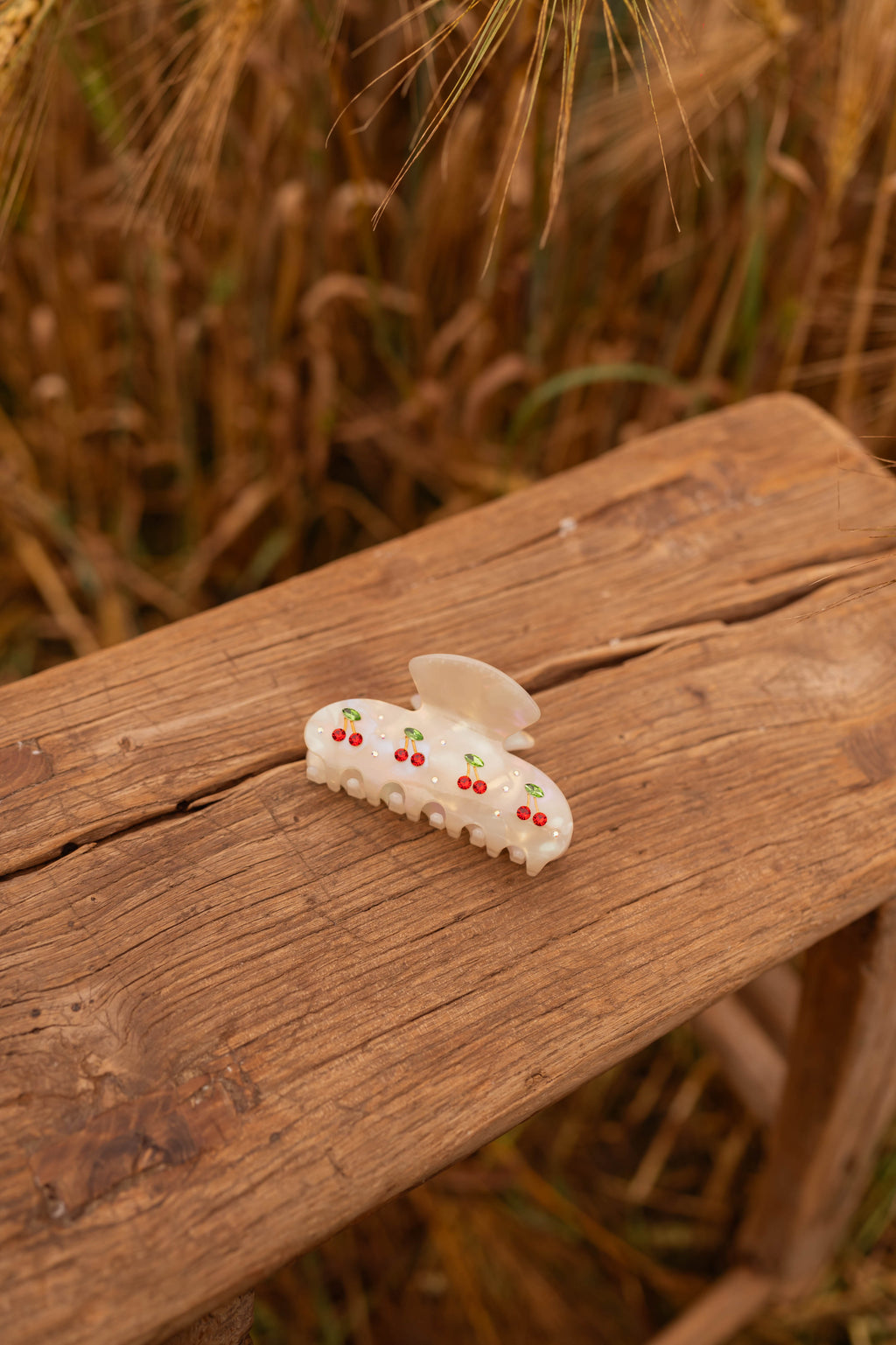 Cherry hair clip - Red