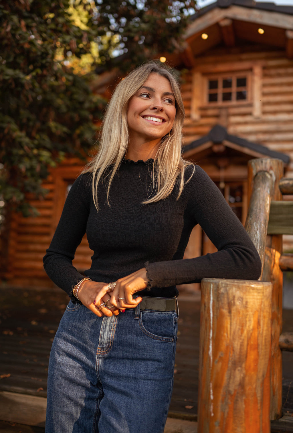 Thin sweater Dina - Black