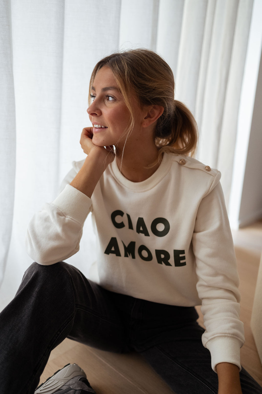 Sweater Ciao - ecru