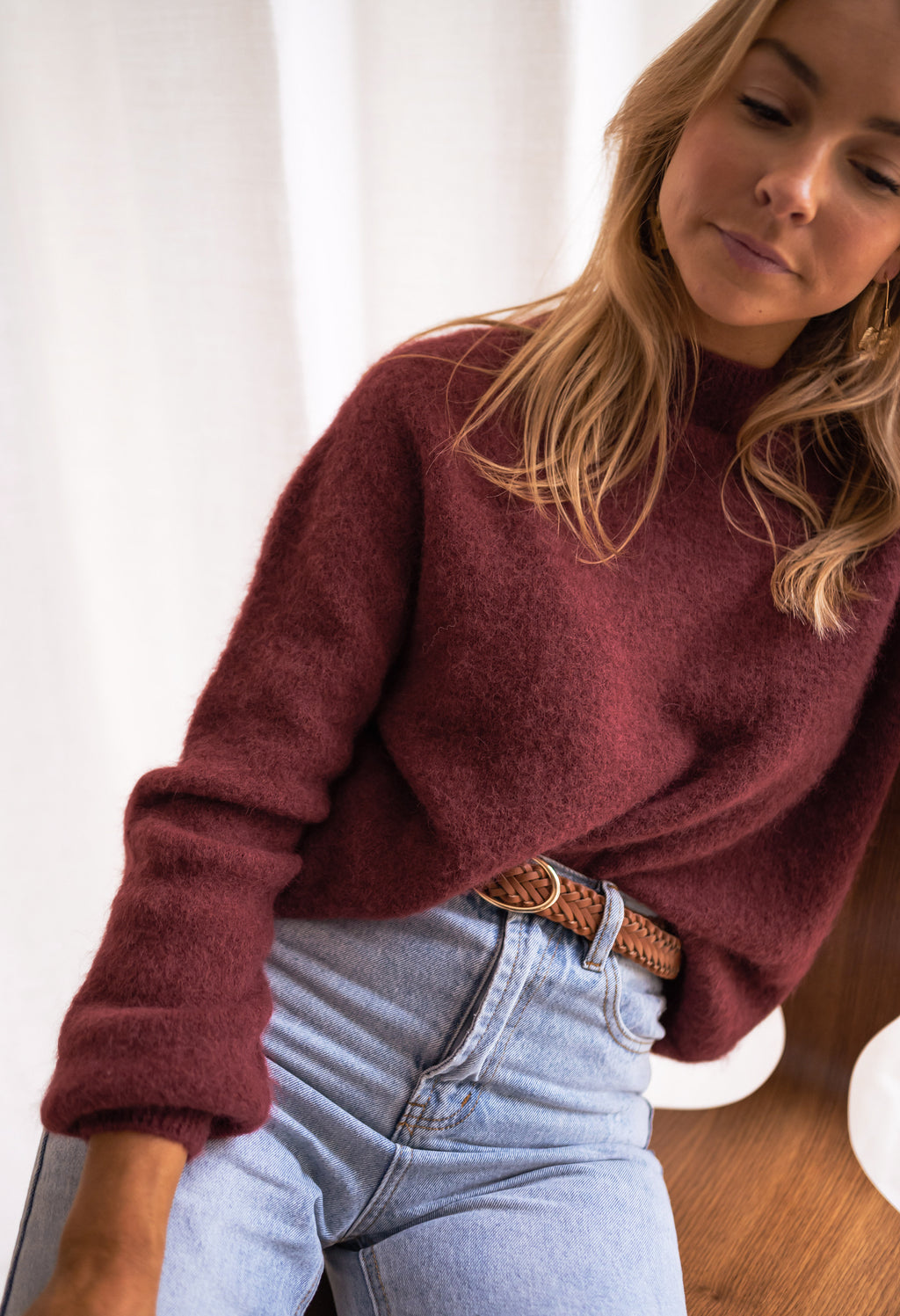 Delya sweater- brick