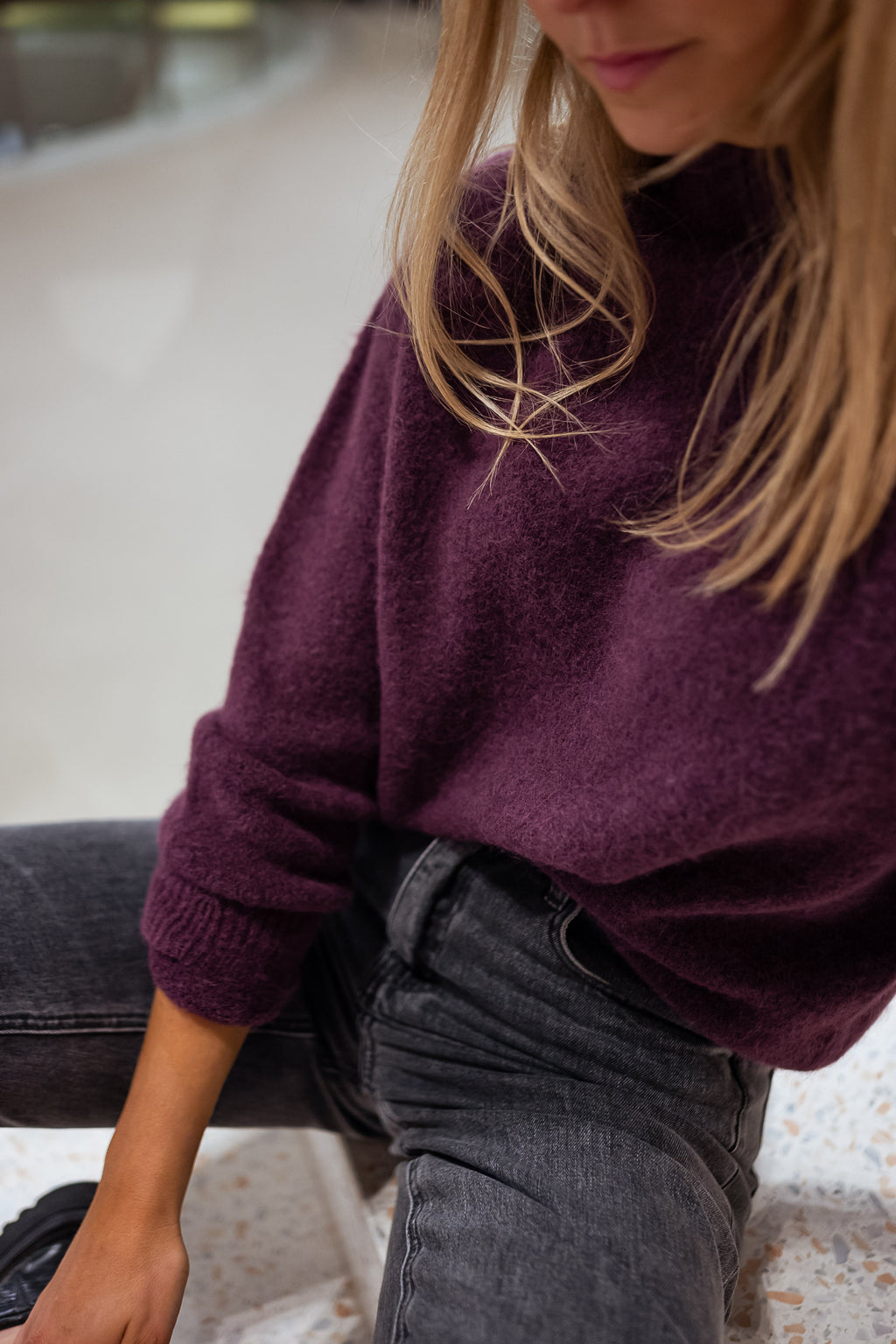 Sweater Delya - plum