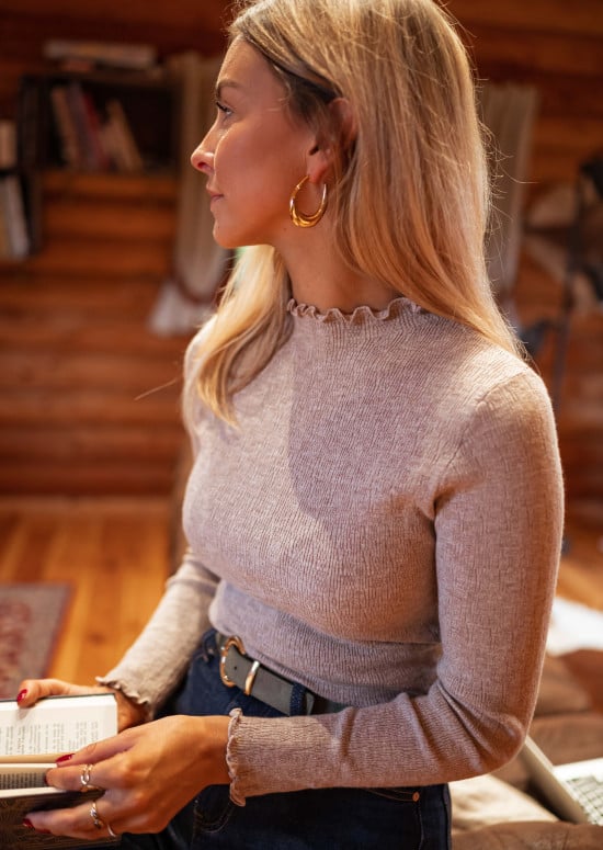 Thin sweater Dina - beige