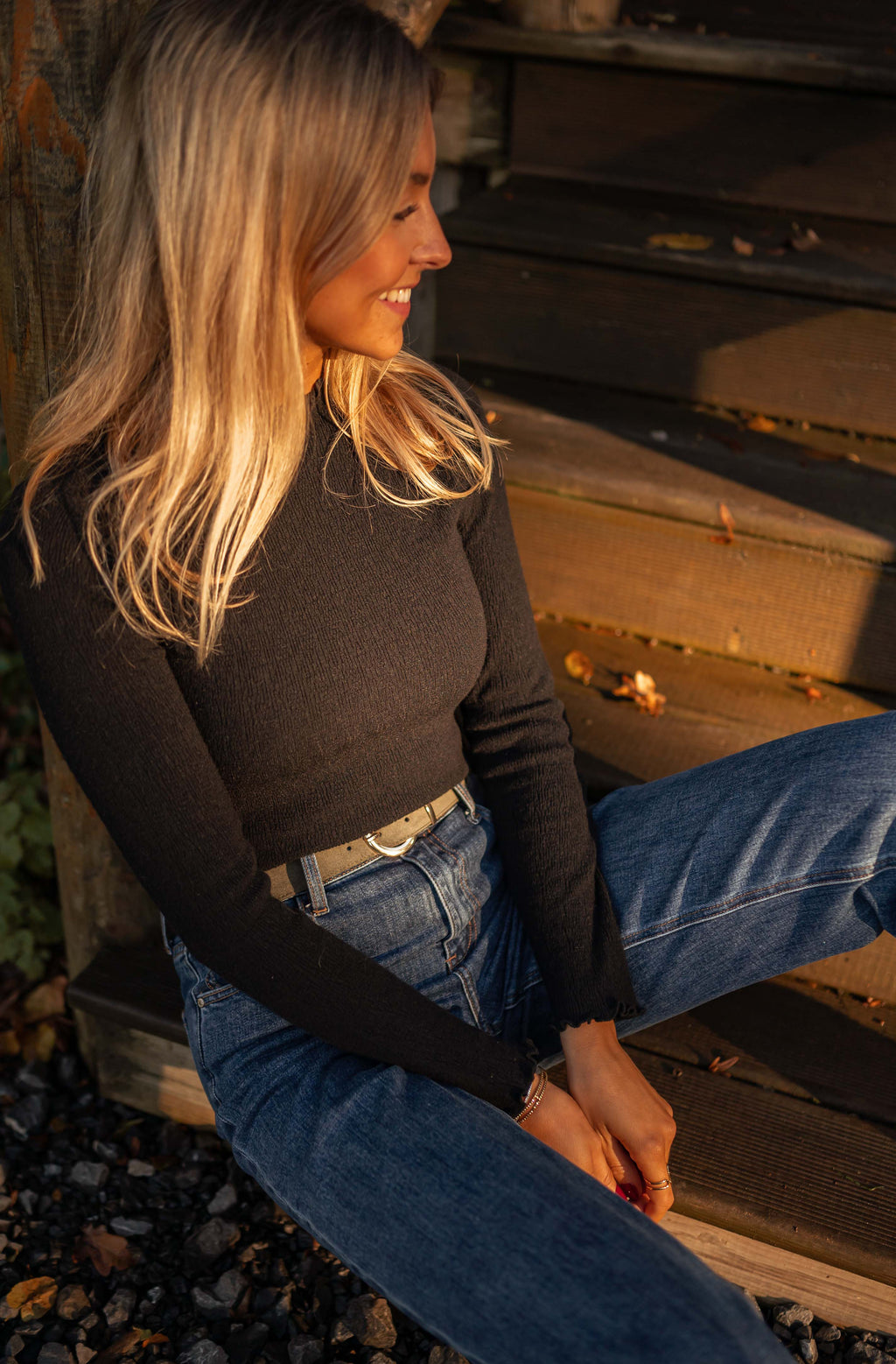 Thin sweater Dina - Black