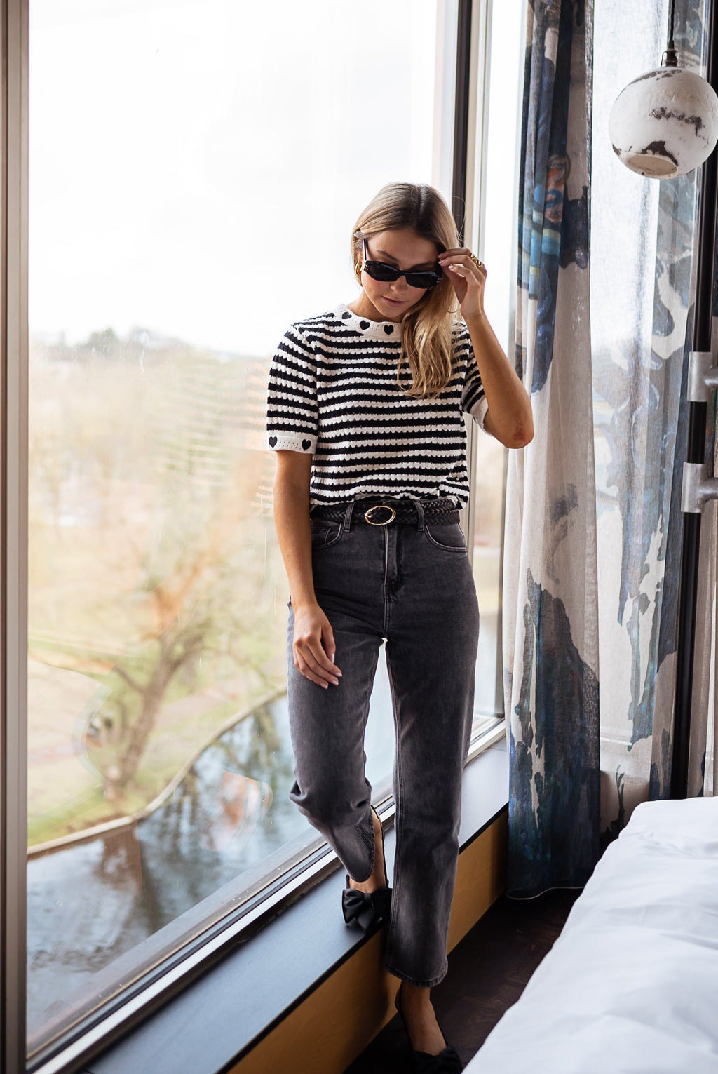 Sweater Ilea - Short sleeves lined