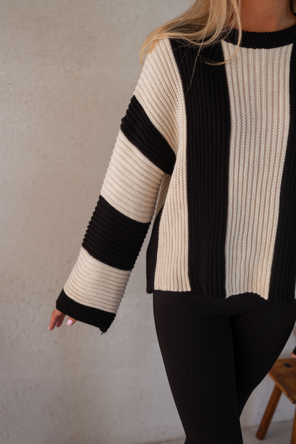 Sweater Masson - ecru and Black