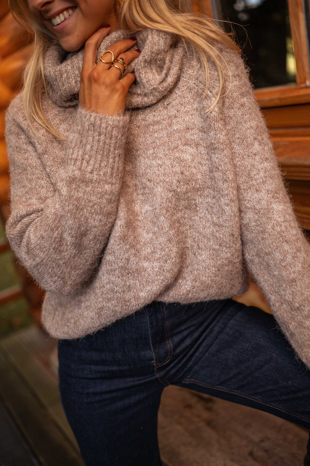 Pull Melan - taupe