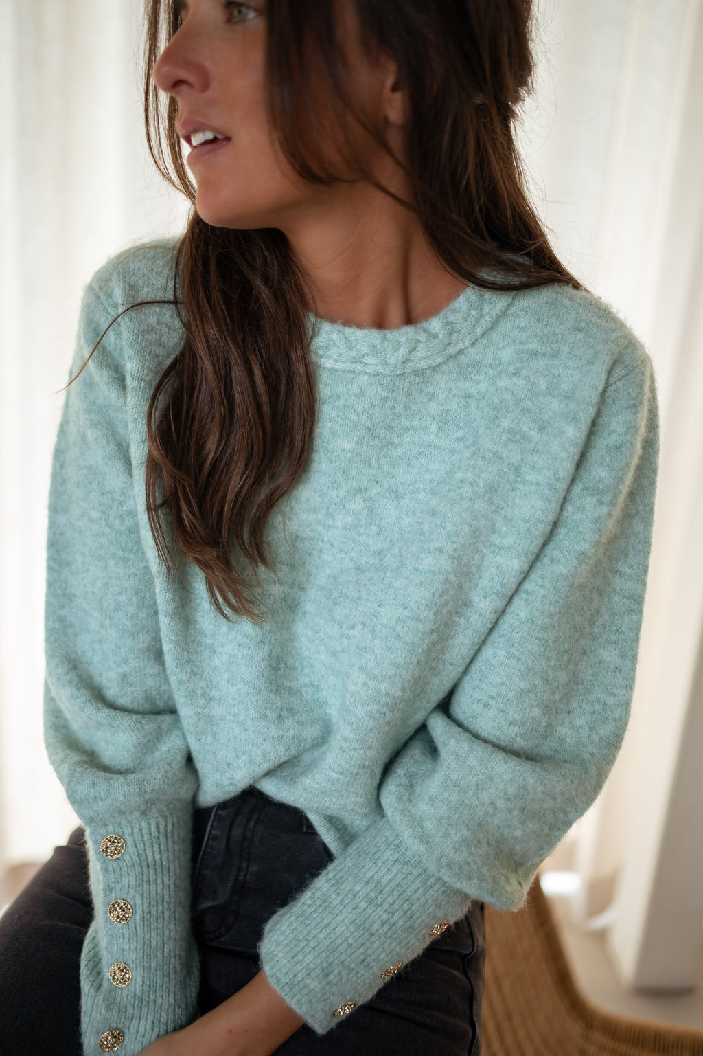 Pull Rubens - vert d’eau