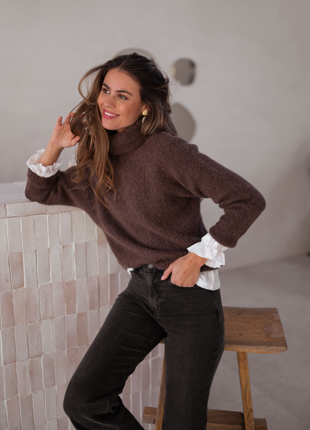 Thibaut sweater - Brown