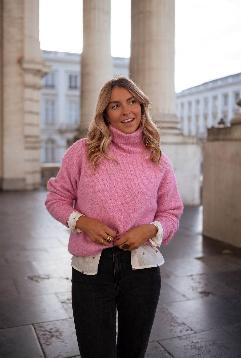 Sweater Tom Pink Turtleneck Soft – Easy Clothes