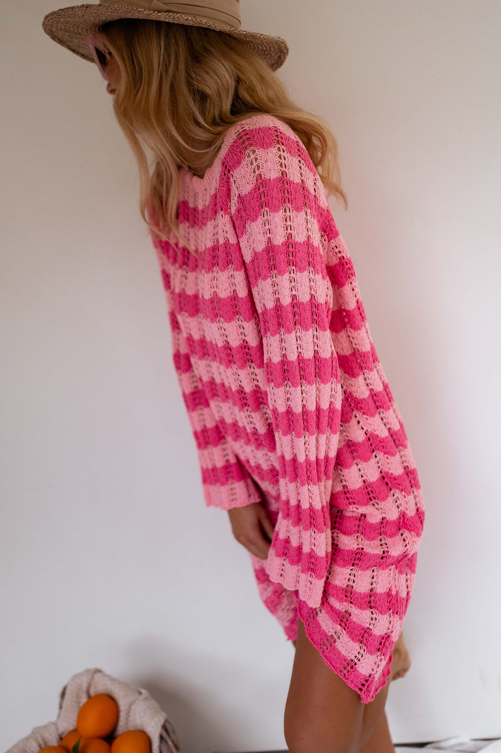 Robe Clarence - rose lignée