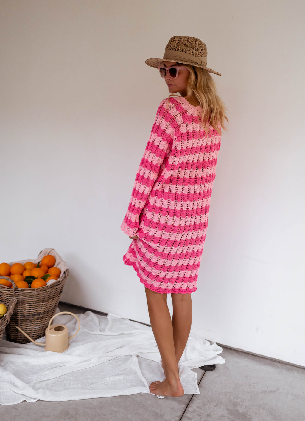 Robe Clarence - rose lignée