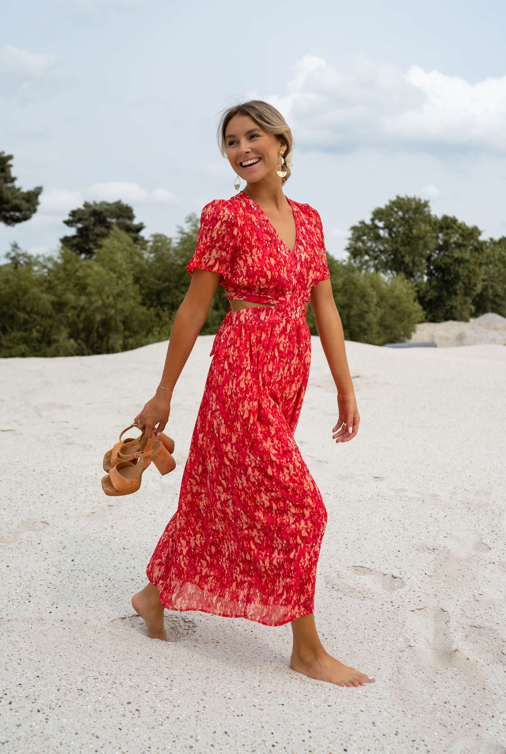 Robe Claudia - rouge