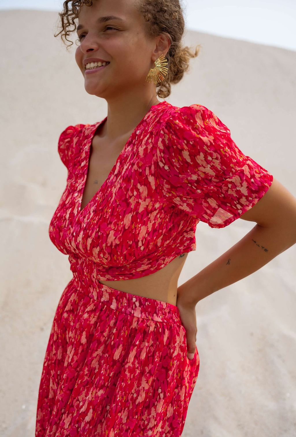 Robe Claudia - rouge
