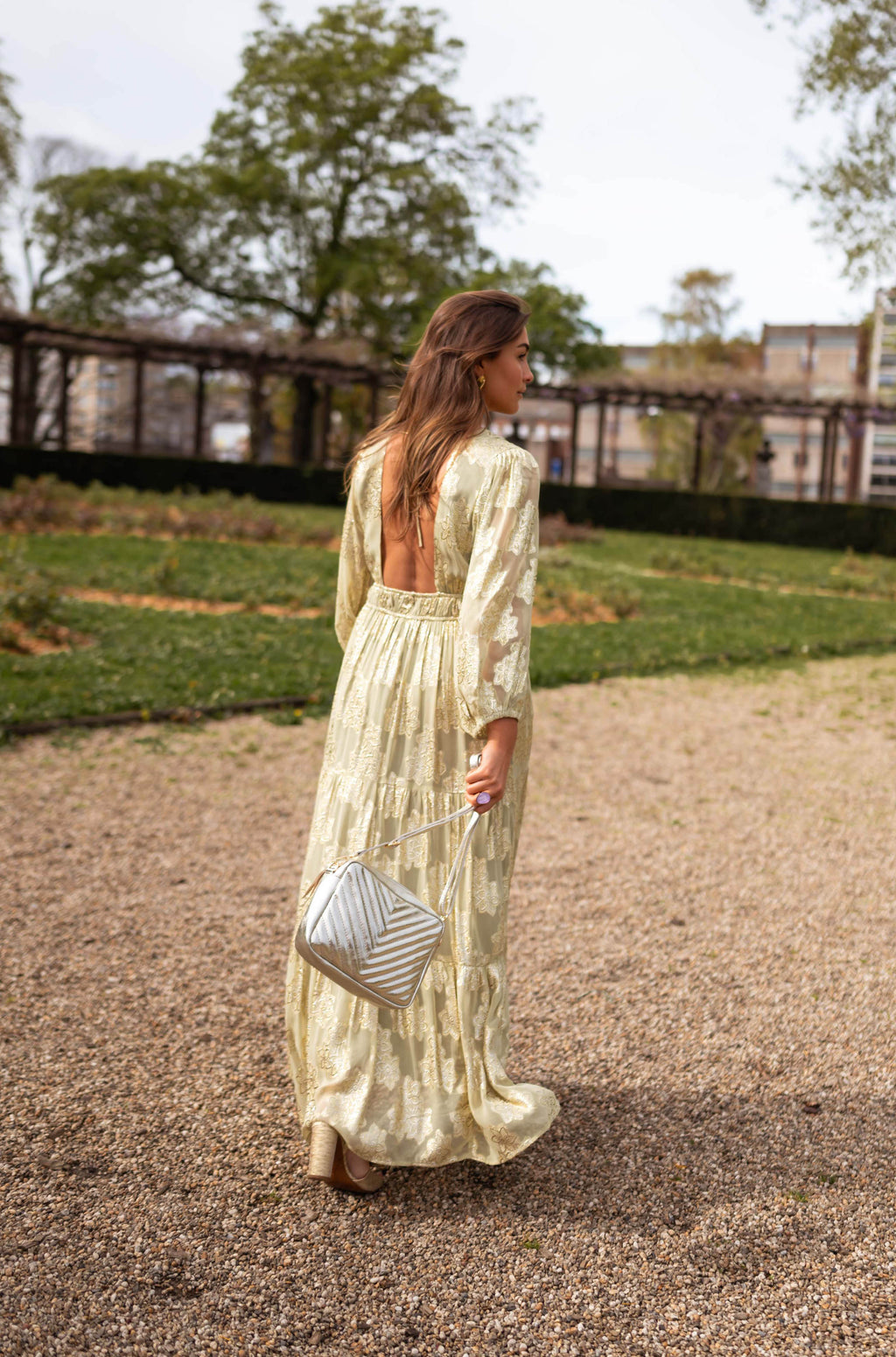 Robe verte doree hotsell