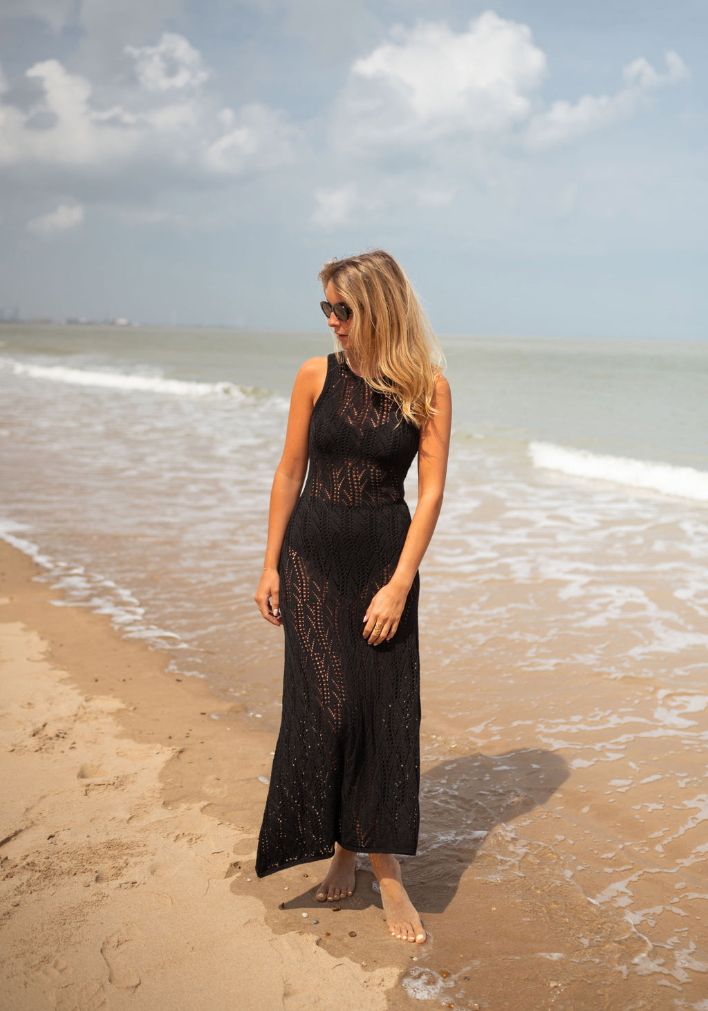 Lorenza Dress - Black - Crochet Easy Clothes Lorenza Dress - Black - Crochet Easy Clothes