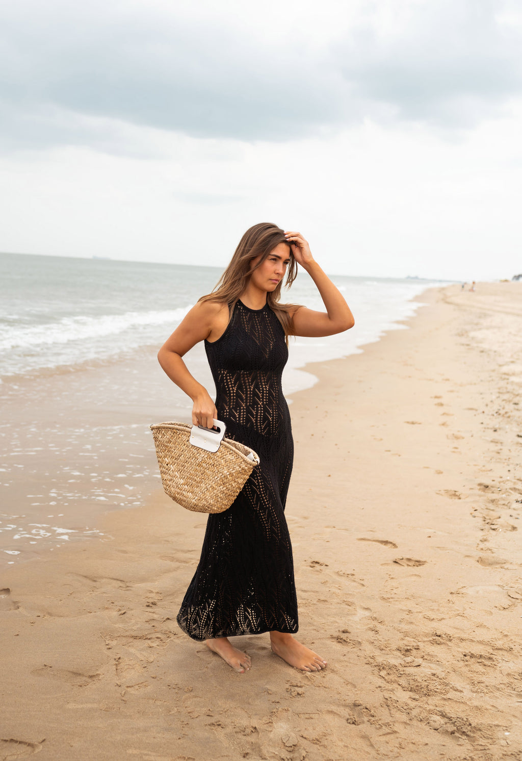 lorenza maxi dress Lorenza Maxi Dress - Elegant High Neck & Open Back Style