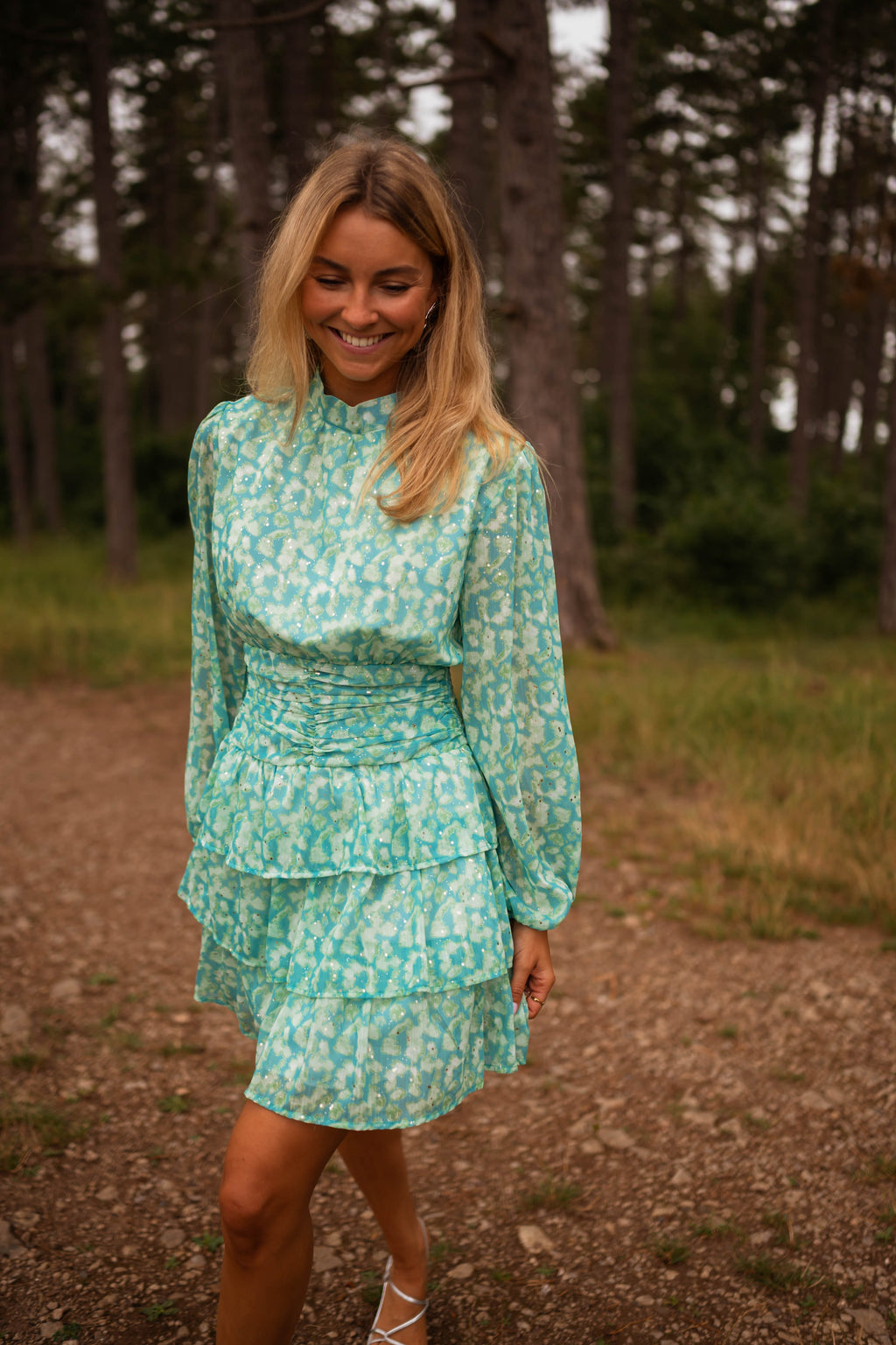 Manaé dress - blue and green