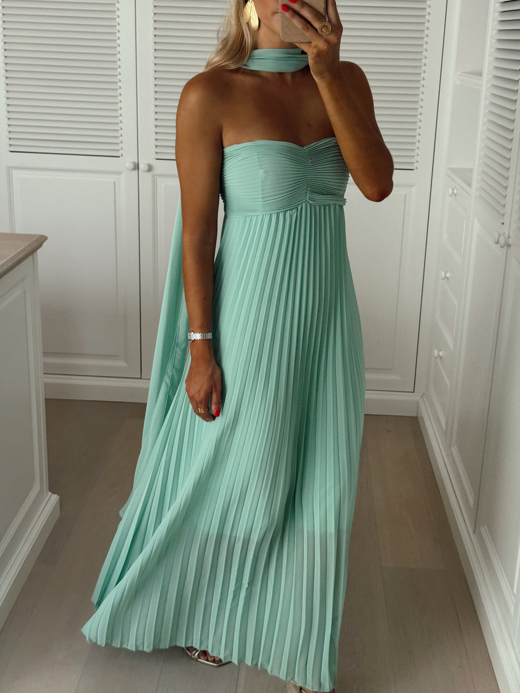 Martina dress - aqua green