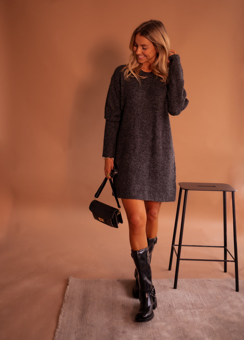 Robe pull Mariam - grise