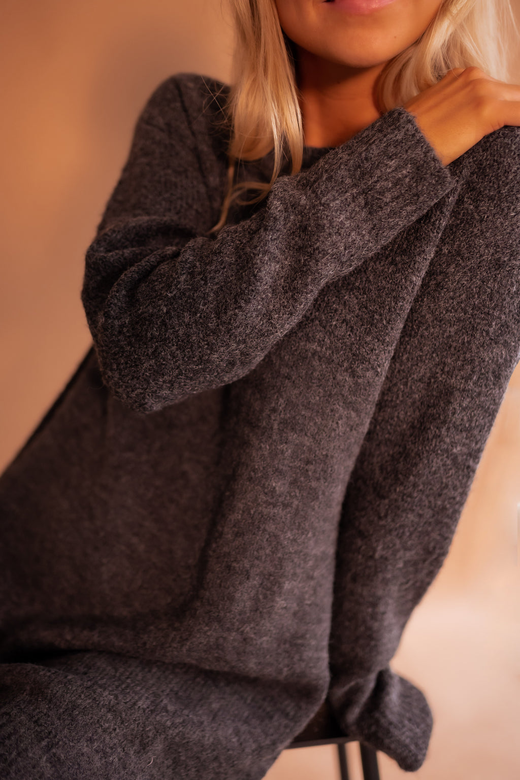 Robe pull Mariam - grise