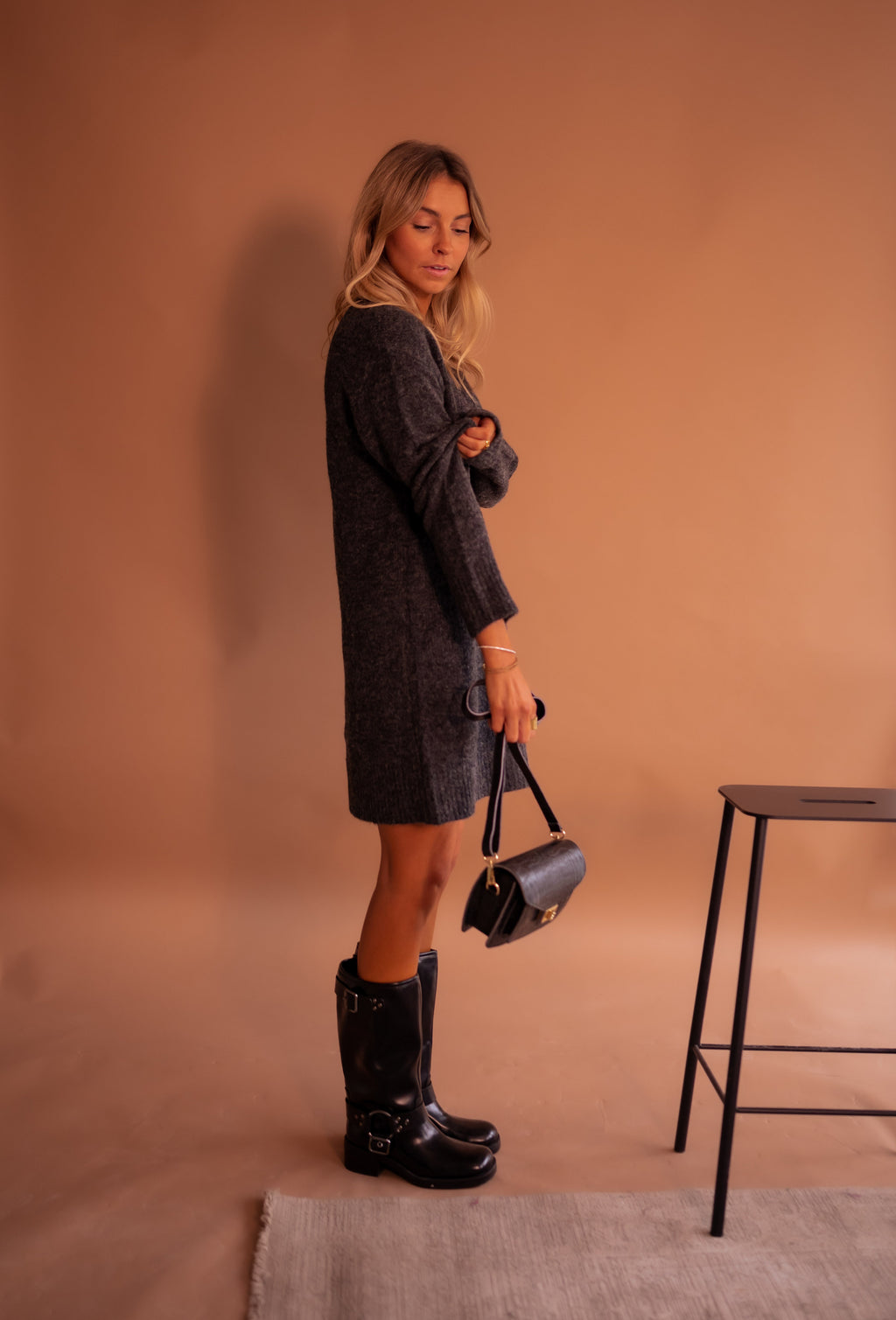Robe pull Mariam - grise