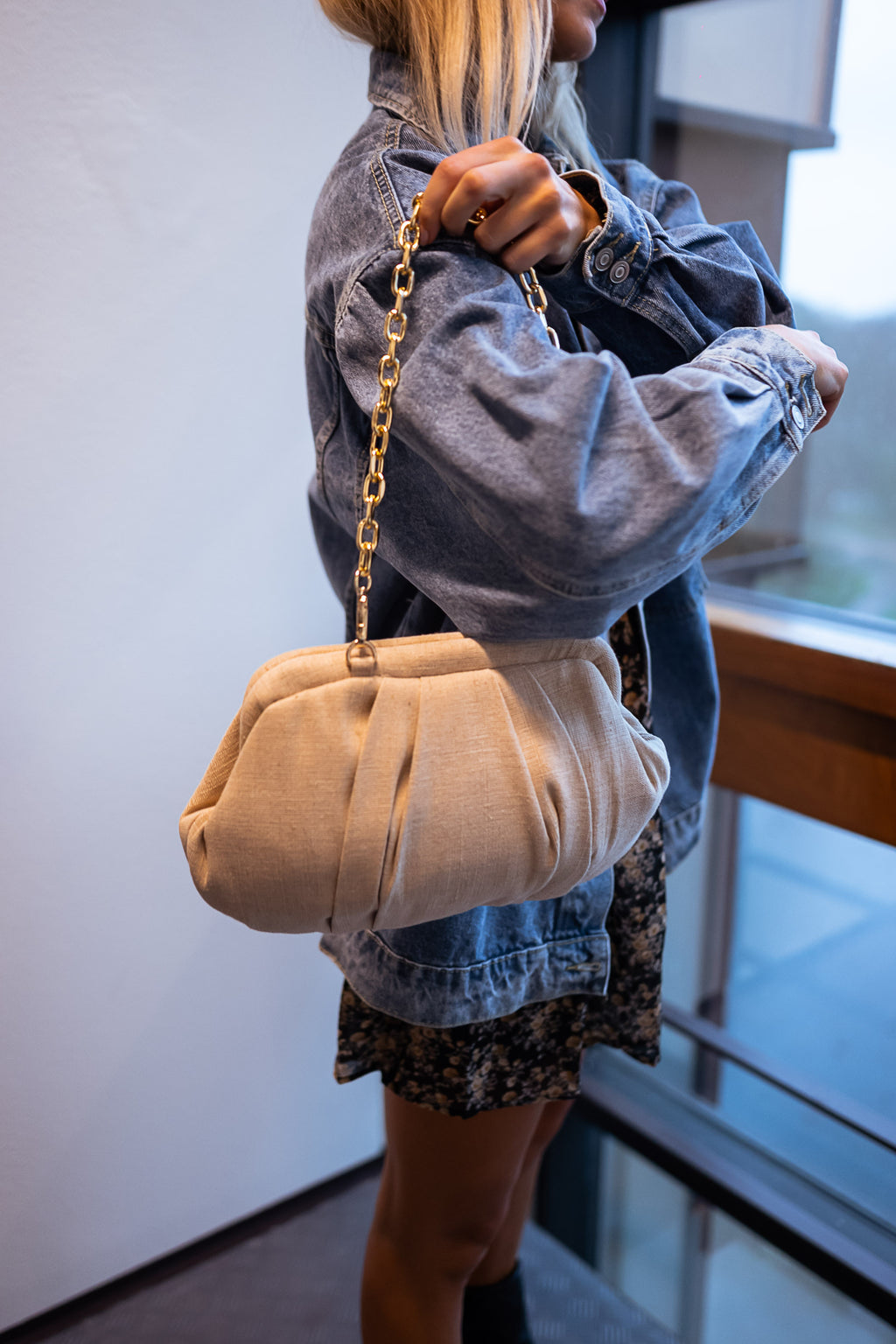 Sac Nika - en lin beige