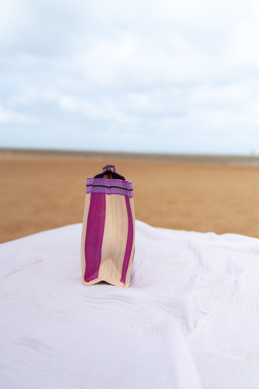 Sac Sevana à lignes - rose