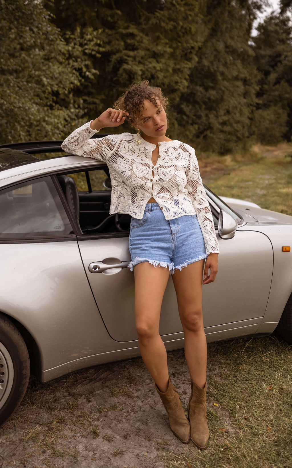 Franck denim shorts - Blue