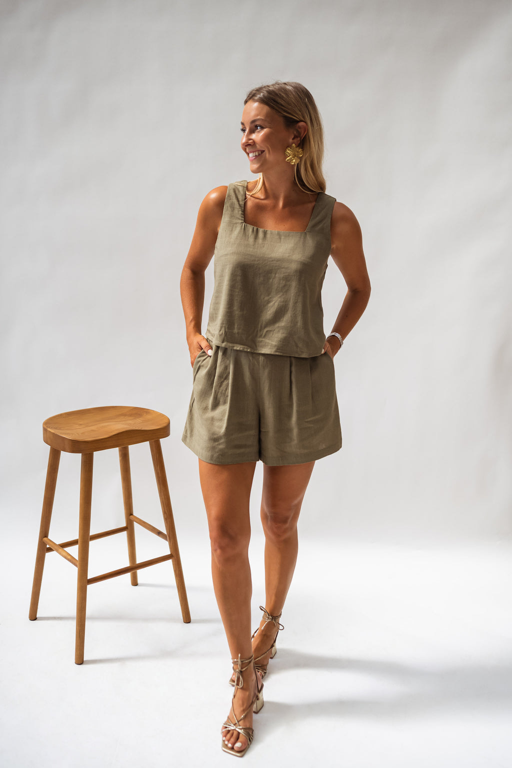 Short Lison - kaki