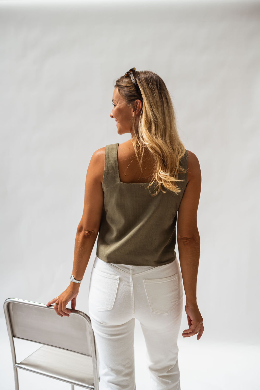 Annie top - khaki