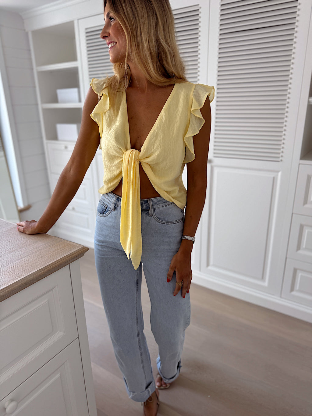 Beth top - yellow