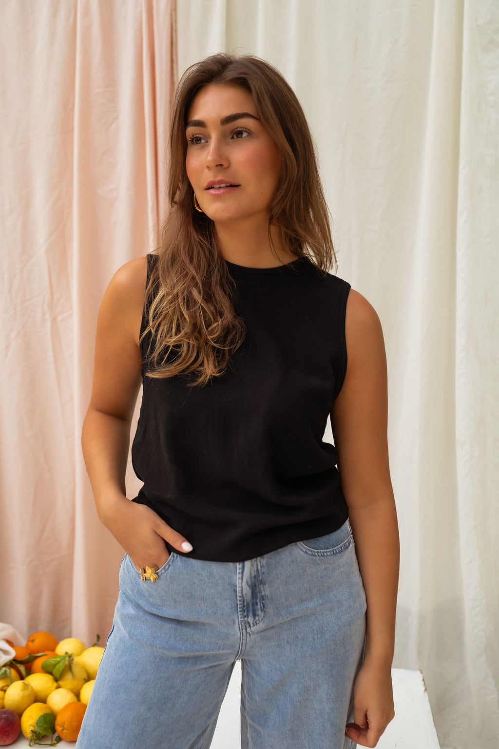 Top Josephine - noir