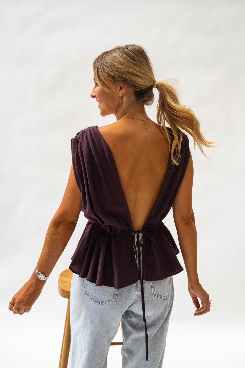 Top Nola - mauve