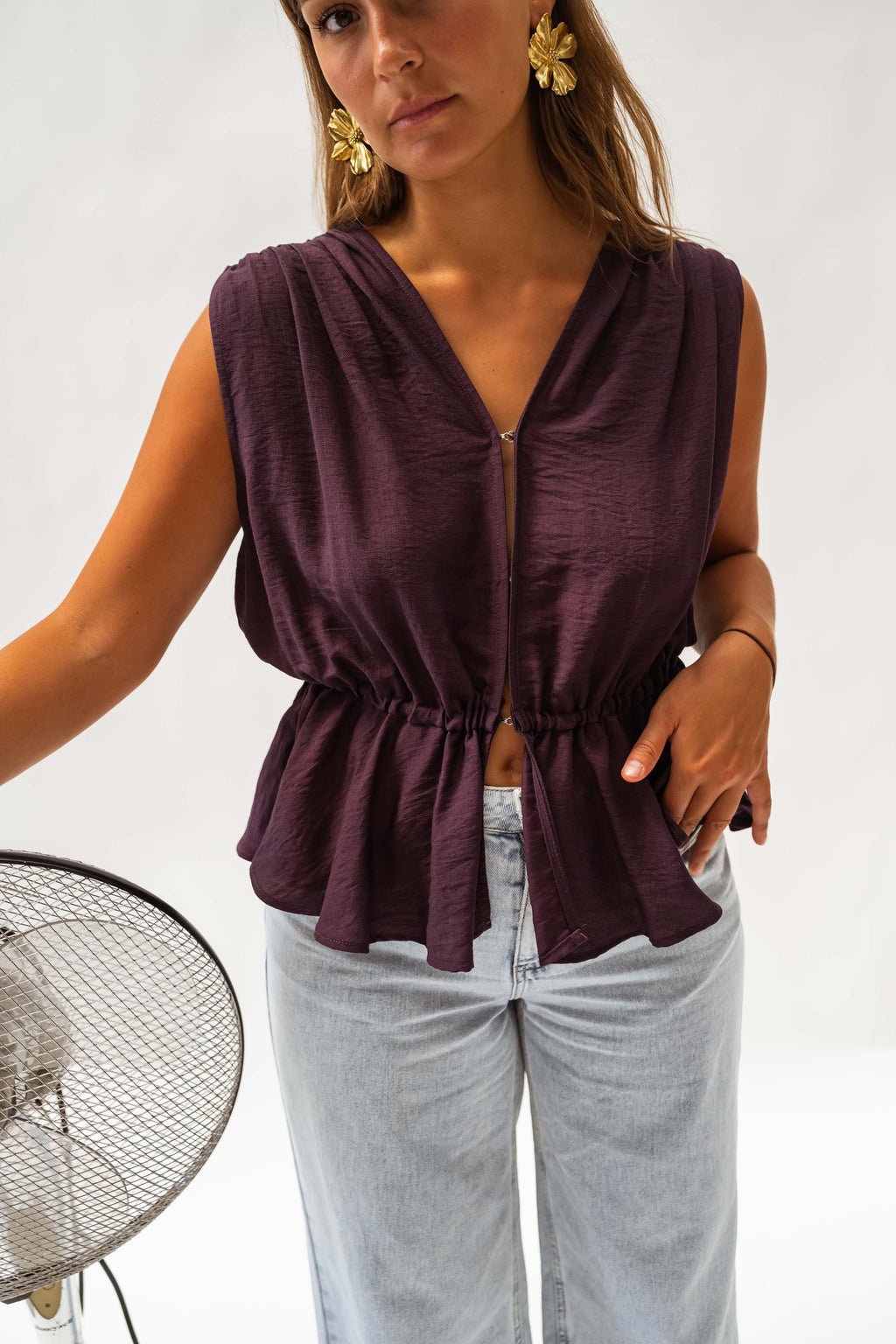 Top Nola - mauve