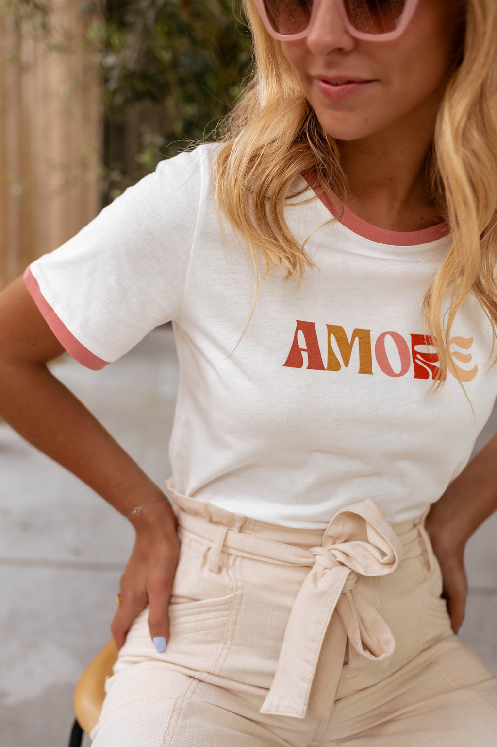 T-shirt Amore - beige