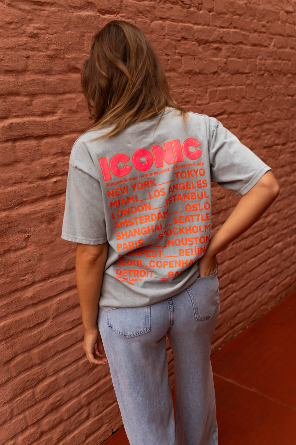 T-shirt Iconic - gris