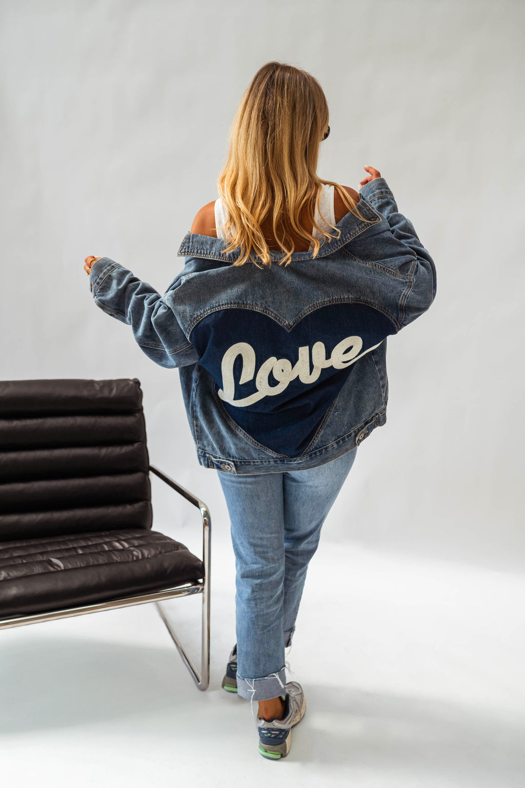 Veste Helmi - bleue en jeans