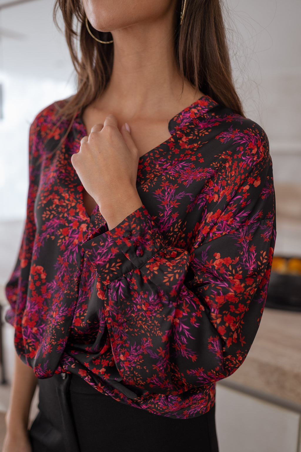 Catherine blouse - floral