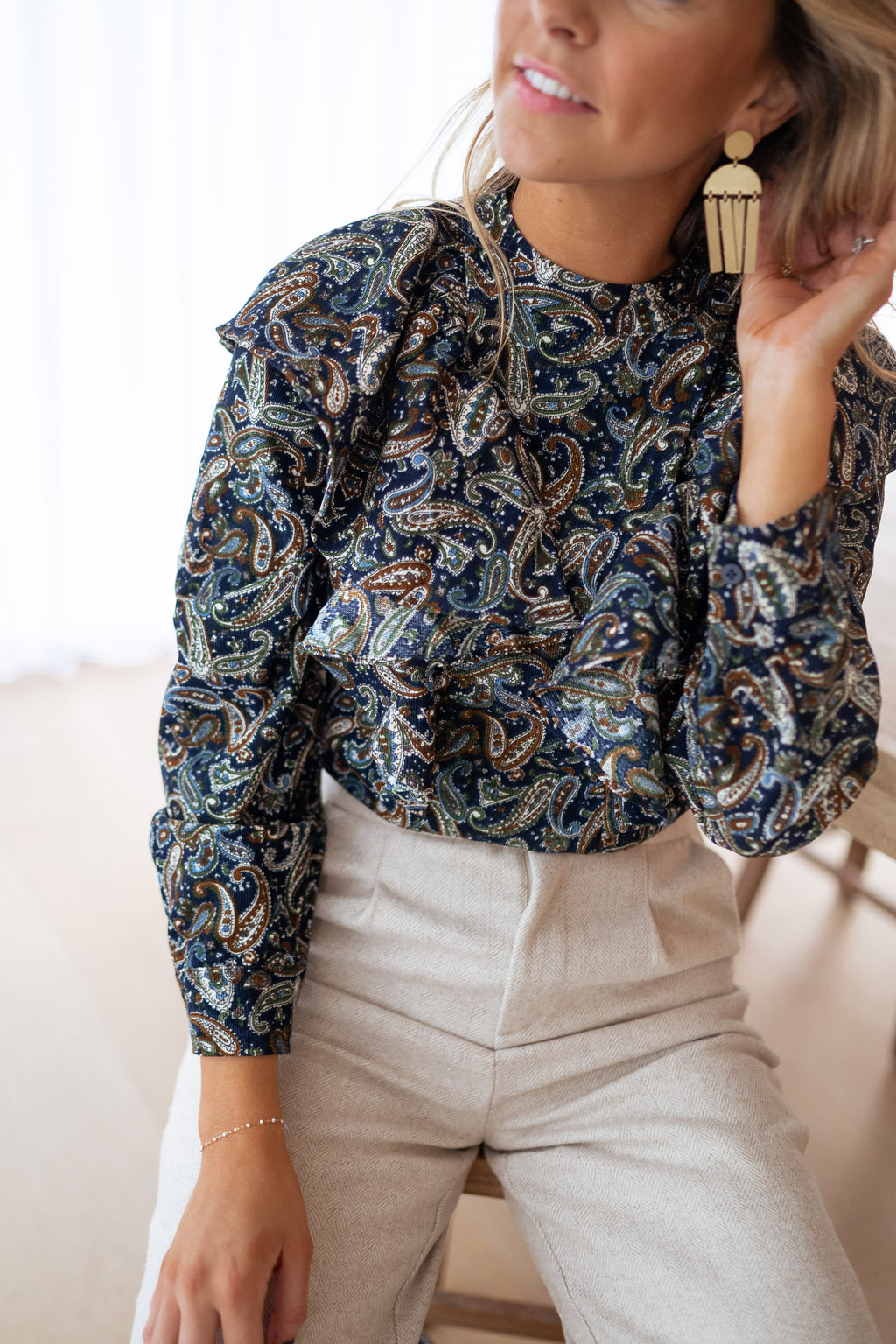 Meline blouse - patterned