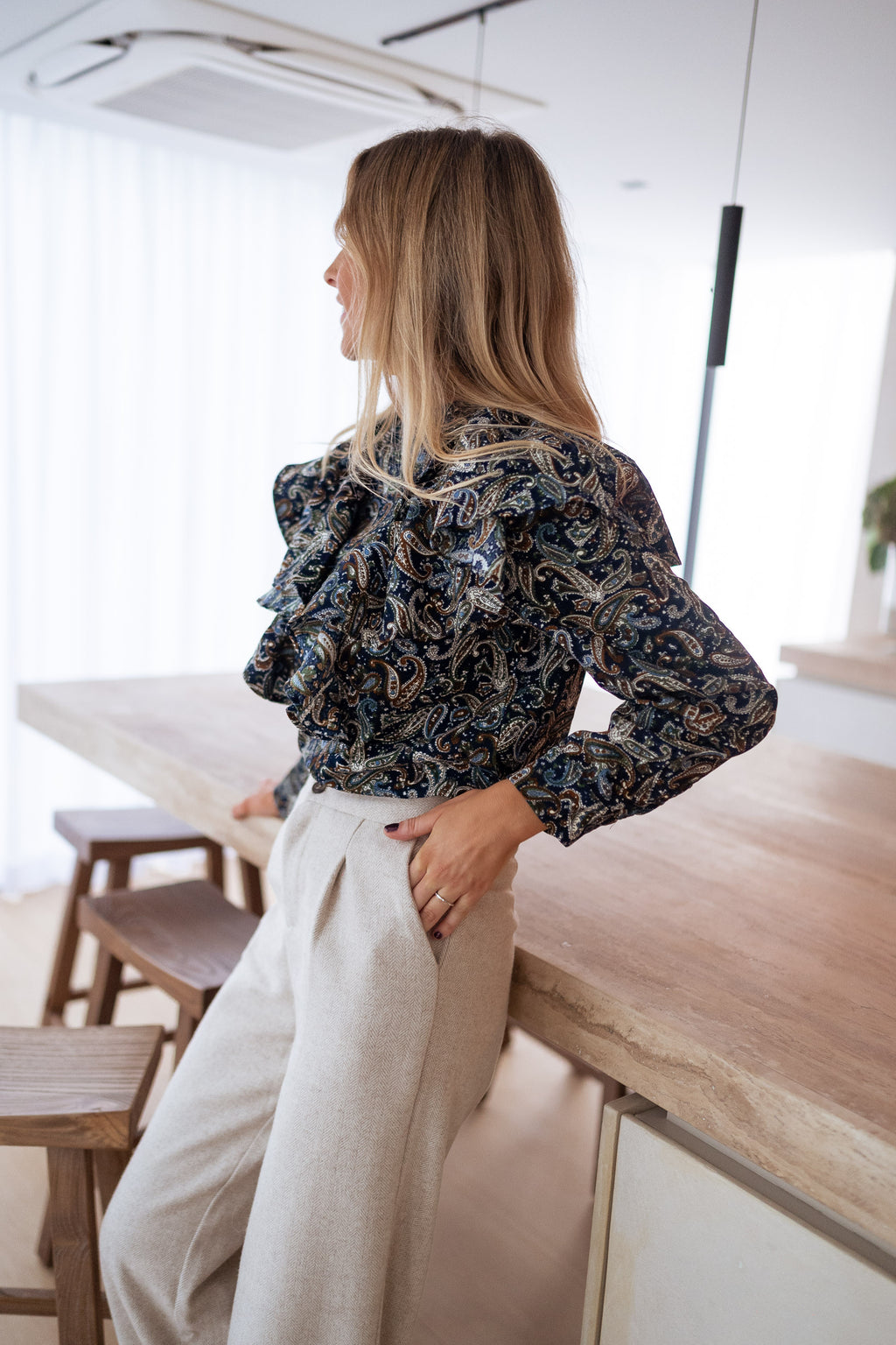 Meline blouse - patterned