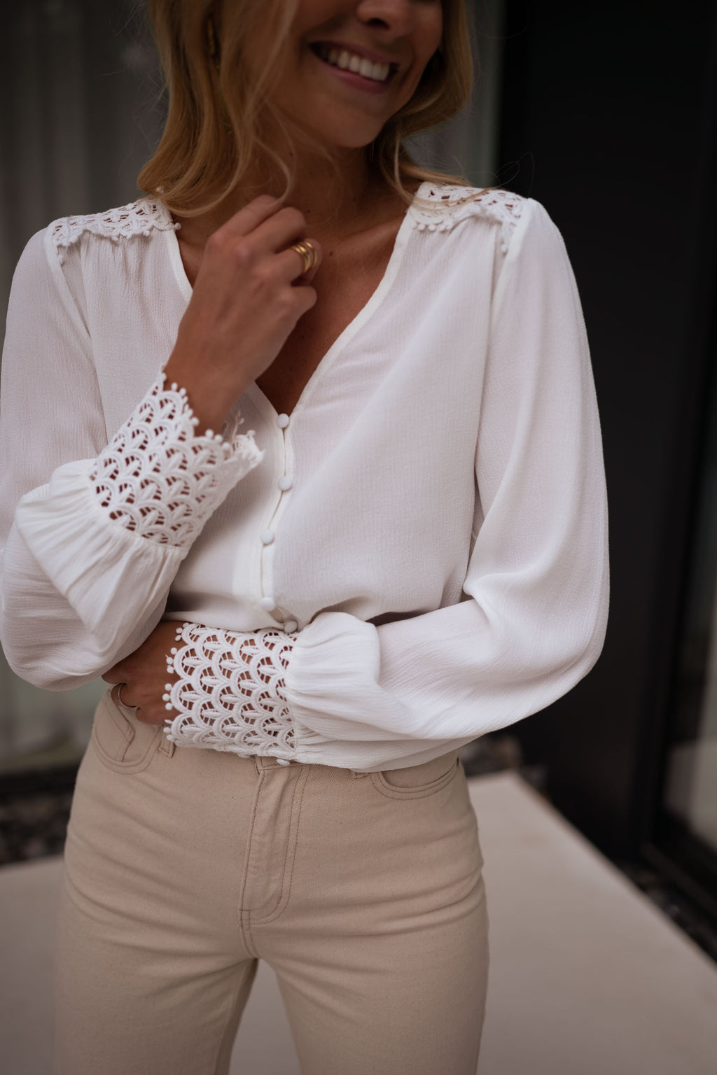 Yena blouse - white